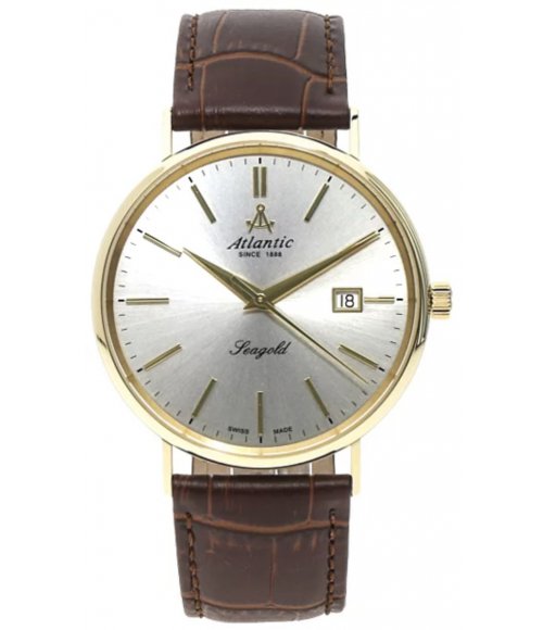 Złoty zegarek męski Atlantic Seagold 95344.65.21