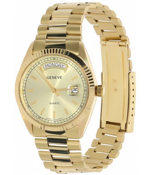 Złoty zegarek Geneve Gold Day-Date ZWK072V pr.585