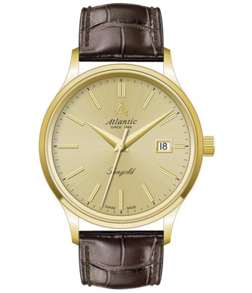 Złoty zegarek damski Atlantic Seagold Ladies 94342.65.31