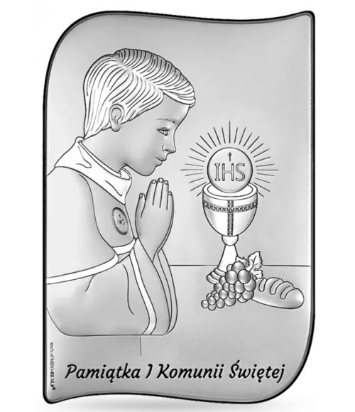 OBRAZEK CHŁOPIEC I KOMUNIA ŚW. 6793/3O 12X17