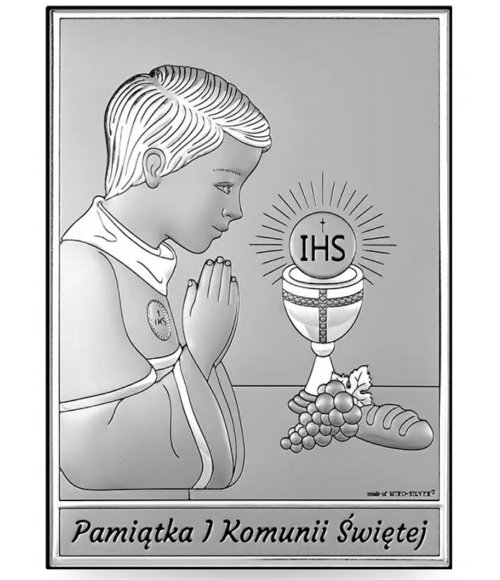 OBRAZEK CHŁOPIEC I KOMUNIA ŚW. 6795/2XO 9X13