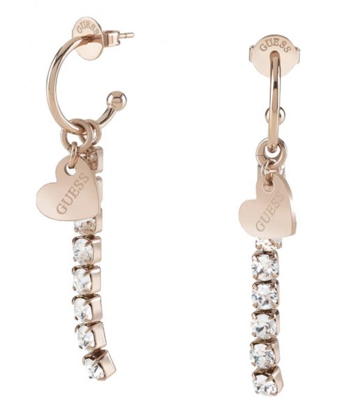 Kolczyki GUESS Heart to Heart JUBE01079JWRGT/U