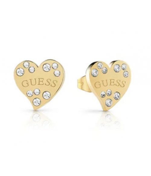 Kolczyki GUESS Heart Warming UBE78052