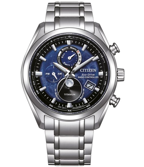 Citizen Titanium Radio Controlled Moonphase Eco-Drive BY1010-81L