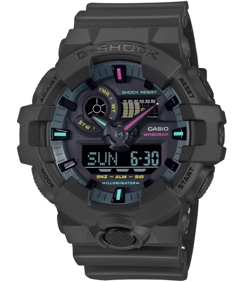 Casio G-SHOCK MULTI-FLUORESCENT ACCENTS GA-700MF-1AER