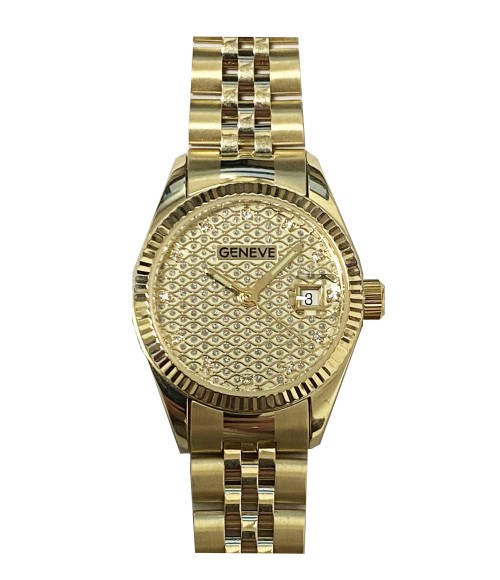 Złoty zegarek damski Geneve Gold GEN1V pr.585