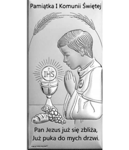 OBRAZEK CHŁOPIEC PAMIĄTKA I KOMUNII ŚWIĘTEJ 6717/2XSO 9X18