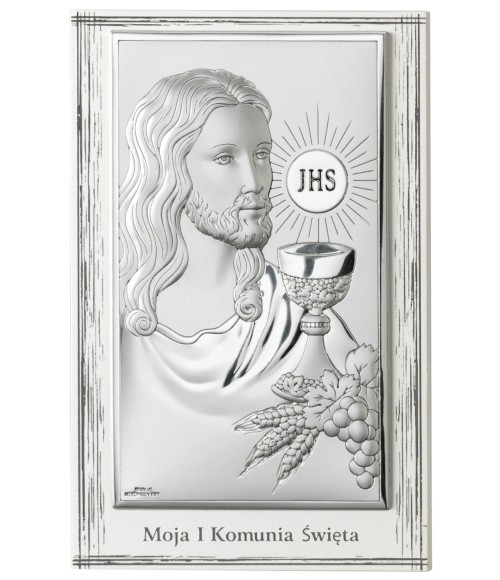OBRAZEK CHRYSTUS MOJA I KOMUNIA ŚWIĘTA  81287/4LPL 11X17