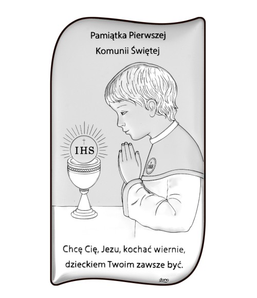 OBRAZEK CHŁOPIEC PAMIĄTKA I KOMUNII ŚWIĘTEJ DS236/2XO 9X16