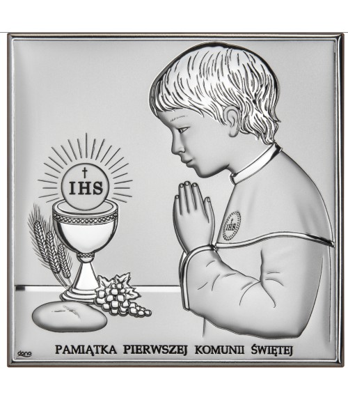 OBRAZEK CHŁOPIEC PAMIĄTKA I KOMUNII ŚWIĘTEJ DS48/2O 11X11