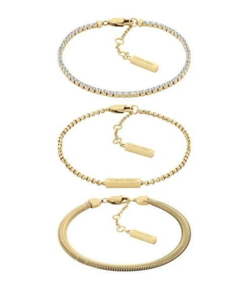 Zestaw 3 bransoletek CALVIN KLEIN CK Trio 35000797