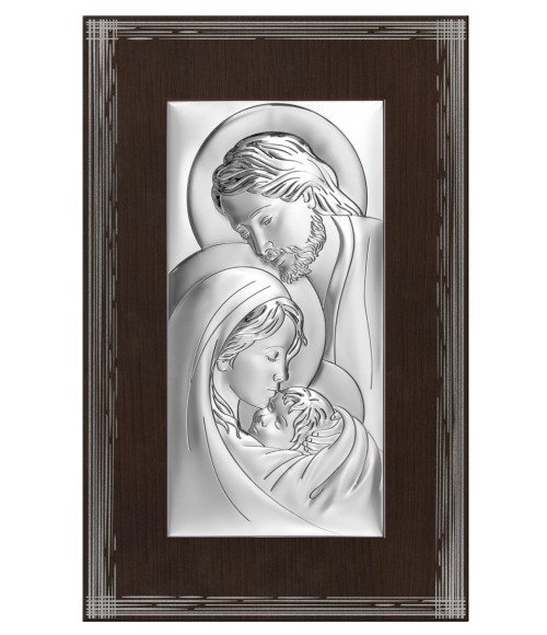 OBRAZEK SREBRNY ŚWIĘTA RODZINA 6380F/2XM 16x25