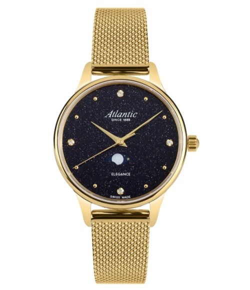 Atlantic Elegance Moonphase Aventurine Mesh 30230.45.59MB