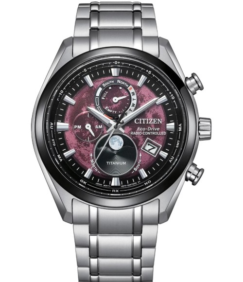Citizen Titanium Radio Controlled Tsuki-yomi Moonphase Eco-Drive BY1018-80X