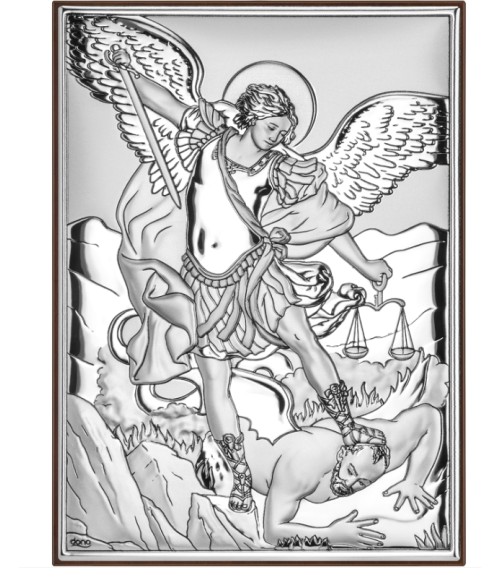 OBRAZEK SREBRNY MICHAŁ ARCHANIOŁ DS40/3 13X18