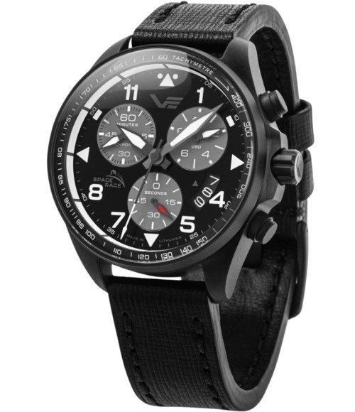 Vostok Europe Space Race Full Black Chrono 6S30-325C744